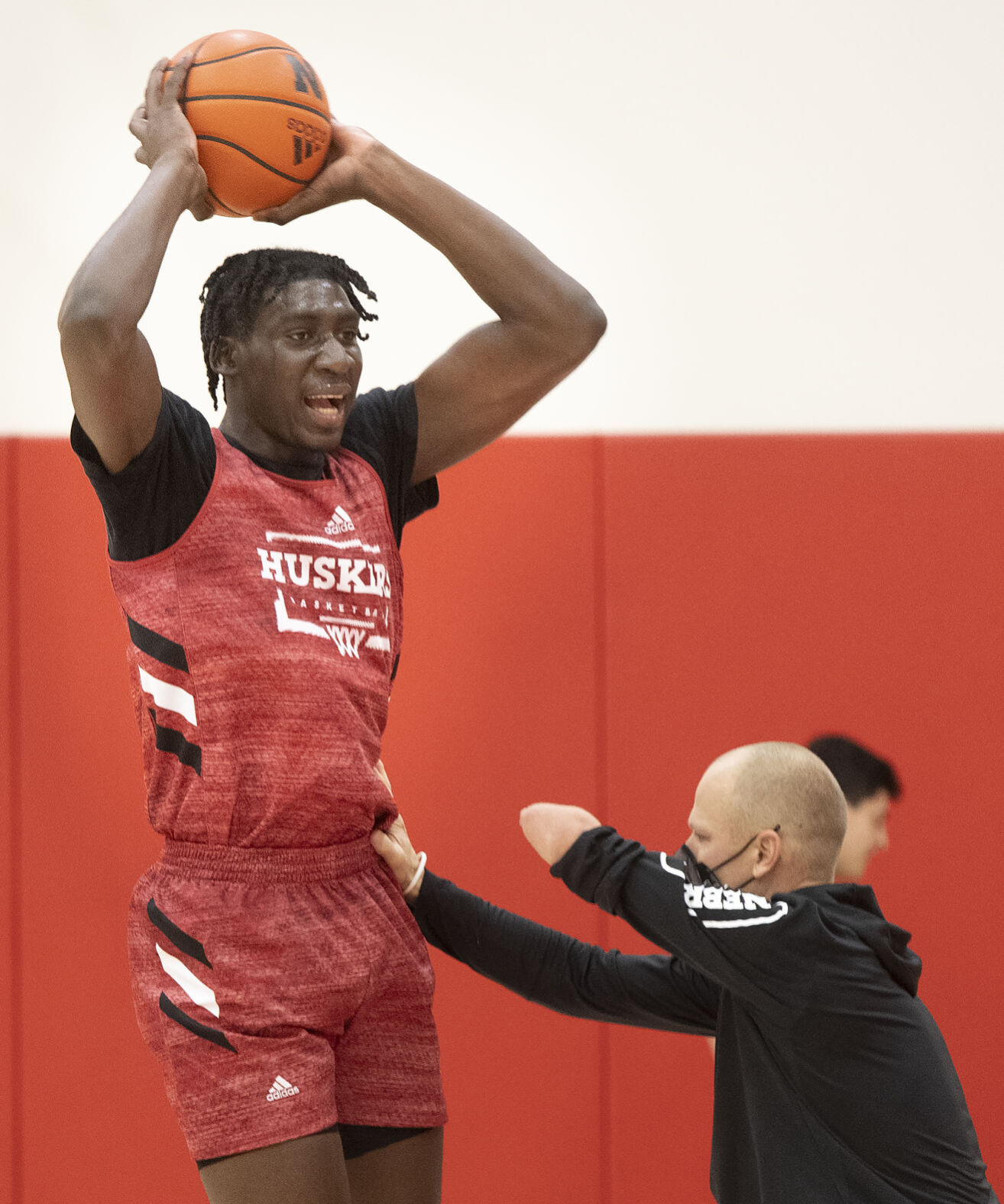 NU men's basketball practice, 10.5